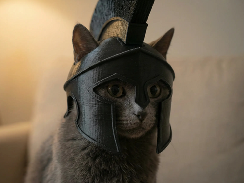 Cat Spartan Helmet/Mask
